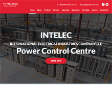Tablet Screenshot of intelec-me.com